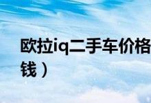 欧拉iq二手车价格（汽车欧拉iQ价格是多少钱）