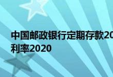 中国邮政银行定期存款2022年利率 中国邮政银行定期存款利率2020