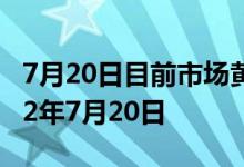 7月20日目前市场黄金价格今天多少一克 2022年7月20日
