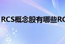 RCS概念股有哪些RCS概念上市公司龙头一览