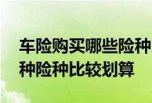 车险购买哪些险种比较合理 车险一般买哪几种险种比较划算