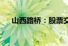 山西路桥：股票交易异常波动停牌核查