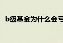 b级基金为什么会亏损 b基金上折会亏钱吗