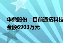 华鼎股份：目前通拓科技被扣款的Paypal账号49个被划扣金额6903万元