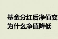基金分红后净值变少了怎么回事 基金分红后为什么净值降低