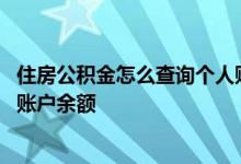 住房公积金怎么查询个人账户沧州 住房公积金怎么查询个人账户余额