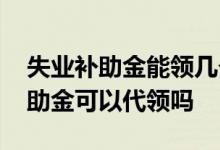 失业补助金能领几个月 一个月多少钱失业补助金可以代领吗 