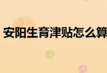 安阳生育津贴怎么算 安阳生育津贴领取流程 