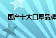 国产十大口罩品牌（国产十大口罩品牌）