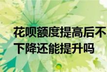花呗额度提高后不用会降低吗 花呗额度无故下降还能提升吗