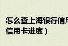 怎么查上海银行信用卡额度（上海银行怎么查信用卡进度）