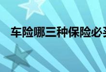 车险哪三种保险必买 车险一般买哪些保险