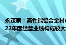 永茂泰：高性能铝合金材料项目建设需要一定周期不会对2022年度经营业绩构成较大影响