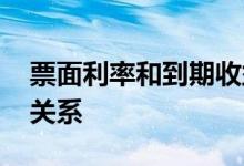票面利率和到期收益 票面利率和到期收益率关系