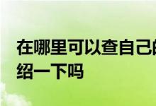 在哪里可以查自己的征信 怎么查征信 可以介绍一下吗