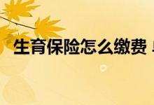 生育保险怎么缴费 单位缴纳还是个人缴纳 