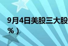 9月4日美股三大股指行情（道琼斯收跌-0.21%）