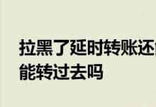 拉黑了延时转账还能收到吗 转账延时拉黑还能转过去吗