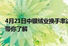 4月21日中银绒业换手率达1.6%中银绒业股价是多少一分钟带你了解