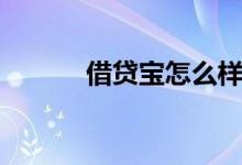 借贷宝怎么样（借贷宝怎么样）