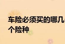 车险必须买的哪几个险种 车险一般都买哪几个险种