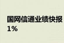 国网信通业绩快报：上半年净利同比增长6.31%