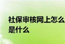 社保审核网上怎么办理 社保卡不通过的原因是什么 