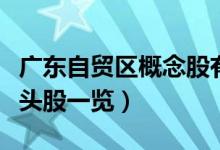 广东自贸区概念股有哪些（广东自贸区概念龙头股一览）