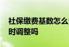 社保缴费基数怎么计算 社保缴费基数可以随时调整吗 