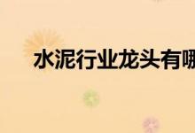 水泥行业龙头有哪些水泥行业股票一览