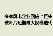 多家风电企业回应“巨头专利”到期影响：受制成本因素碳玻叶片短期难大规模迭代
