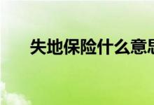 失地保险什么意思（失地保险是什么）