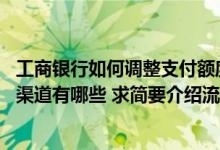 工商银行如何调整支付额度 调整工商银行信用卡额度的快捷渠道有哪些 求简要介绍流程