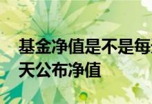 基金净值是不是每天更新 新基金为什么不每天公布净值
