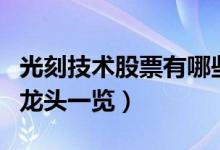 光刻技术股票有哪些（相关光刻技术上市公司龙头一览）
