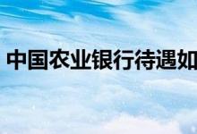 中国农业银行待遇如何（农业银行待遇如何）