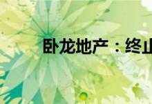 卧龙地产：终止重大资产重组事项