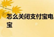 怎么关闭支付宝电费自动缴费 怎么关闭支付宝