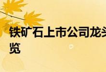 铁矿石上市公司龙头有哪些铁矿石股票概念一览