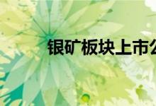 银矿板块上市公司股票有哪些（）