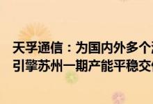天孚通信：为国内外多个激光雷达厂商提供配套产品高速光引擎苏州一期产能平稳交付