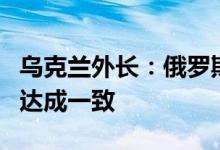 乌克兰外长：俄罗斯和乌克兰几乎就谷物出口达成一致