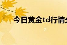 今日黄金td行情分析 2022年7月21日