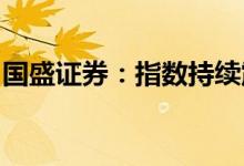 国盛证券：指数持续震荡稳固静待下一波主升