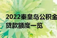 2022秦皇岛公积金贷款额度上限多少 公积金贷款额度一览 