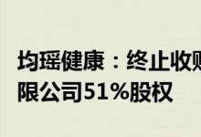 均瑶健康：终止收购上海鸿镒远供应链管理有限公司51%股权