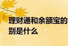 理财通和余额宝的区别 理财通和余额宝的区别是什么