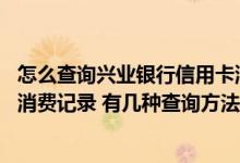 怎么查询兴业银行信用卡消费明细 怎么查询兴业银行信用卡消费记录 有几种查询方法