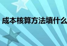 成本核算方法填什么（成本核算方法有哪些）