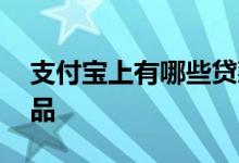 支付宝上有哪些贷款 支付宝上有哪些贷款产品